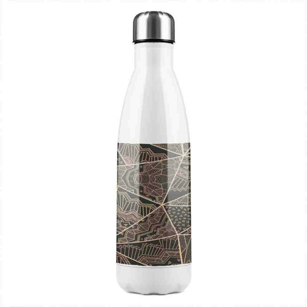 Benjamin Tate Design Psychedelic Print Stainless Steel Bottle