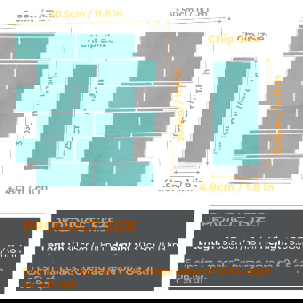 Capri Sea Glossy Glossy 3D Sticker Tile 30.5 x 30.5cm - 6 pcs