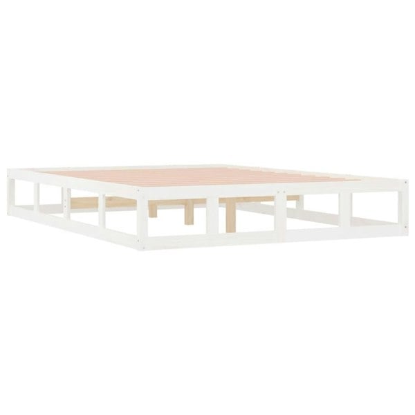 Berkfield Bed Frame White 160x200 cm Solid Wood