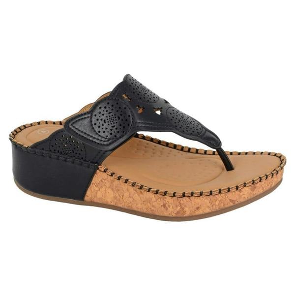 Cipriata Cipriata CORINA Womens Toe-Post Sandals Black