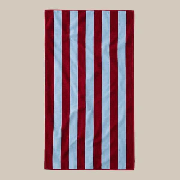 Misona Large Organic Cotton Striped Beach Towel