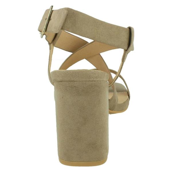 Spot On Ladies Spot On Strappy Heeled Sandals F12011