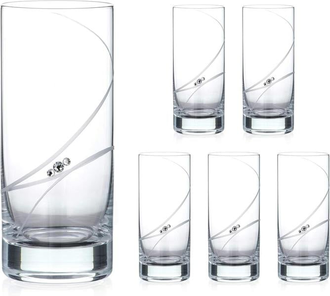 'Allure' Highball Tumblers - Set of 6