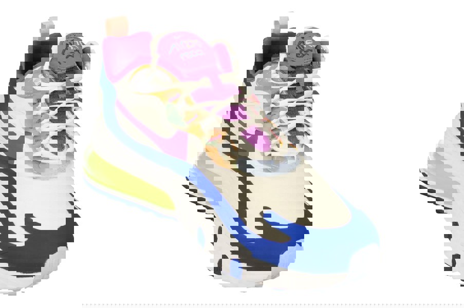 Nike Air Max 270 React Easter Mens Cw0630  100 - White Purple Nebula 100 - Photo 3