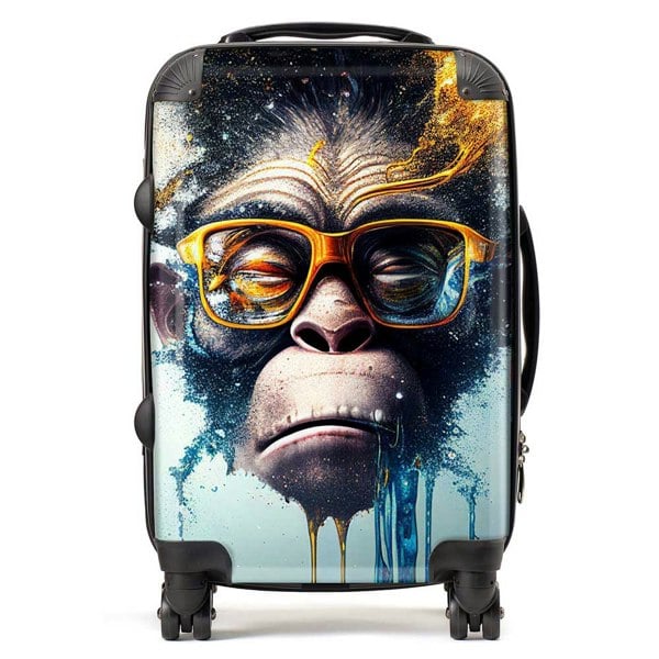 Warren Reed Monkey Splashart Suitcase