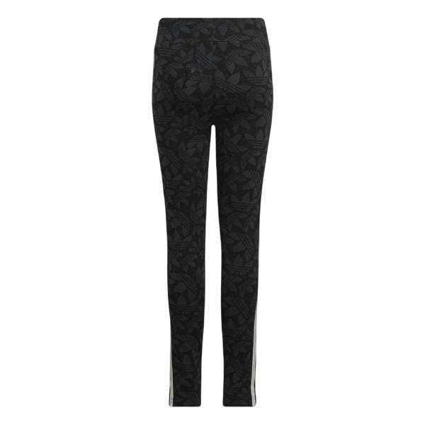 Adidas Girls Waisted All-Over Print Leggings - Grey - 