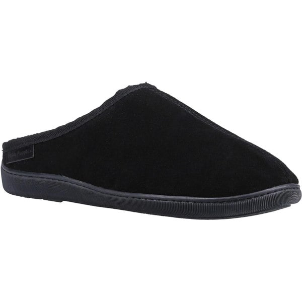 Hush Puppies Mens Ashton Suede Slippers - Black