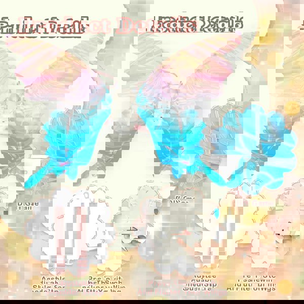 deAO Toys Light Up Multi colour Lights Original shape Butterfly Fairy Wings with Adjustable Straps For Children