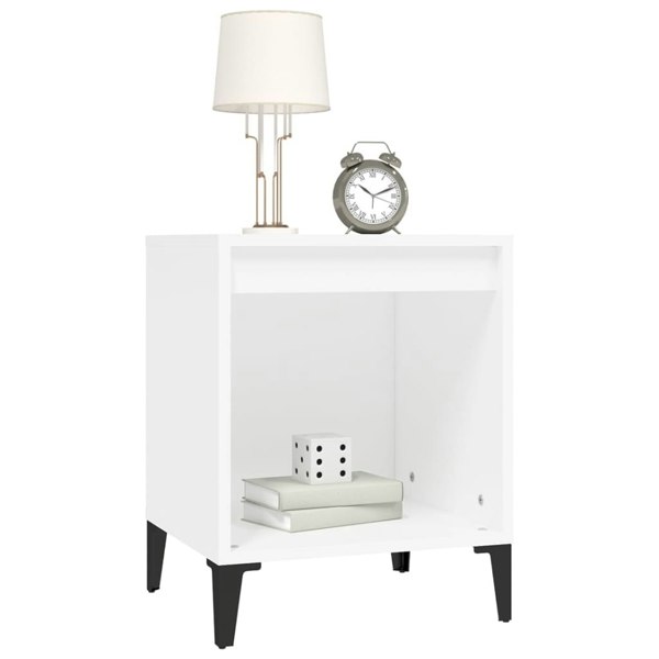 Berkfield Bedside Cabinet White 40x35x50 cm