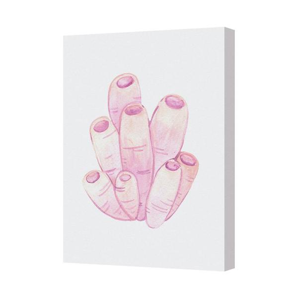 Benjamin Tate Design Pink Fingertips Watercolor Canvas Art Print Wall Decor CANVAS-8523