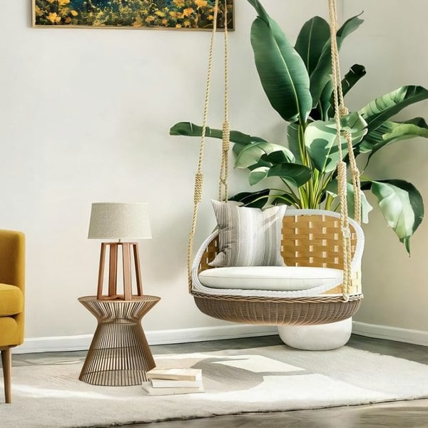 SU121 Swing Hanging Armchair, Outdoor Furniture, Rattan-Weilai-Weilai Concept