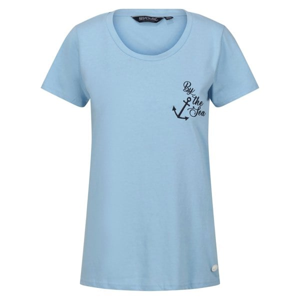 Regatta Women's Filandra VII By The Sea Anchor T-Shirt - Powder Blue