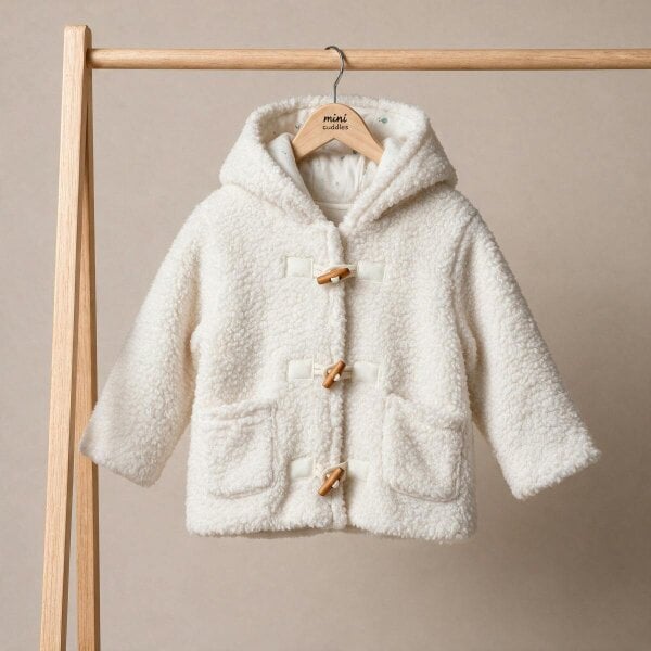 Mini Cuddles Hodded Jacket (White)