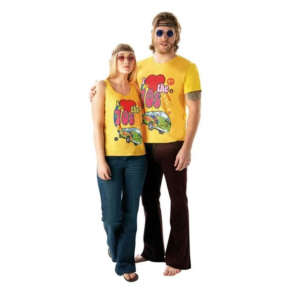 Bristol Novelty Womens/Ladies I Love The 70´s Retro Vest Top - Yellow - 