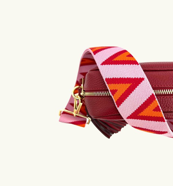 Apatchy Pink & Orange Triangle Strap