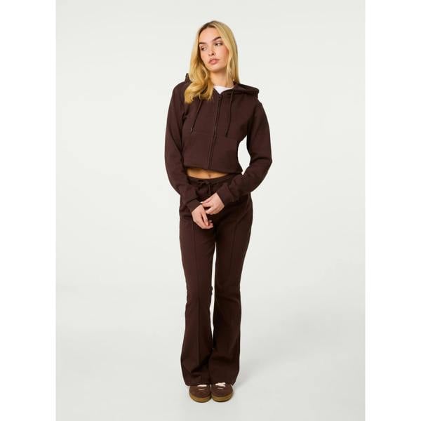 Pink Vanilla Zip Up Cropped Hoodie