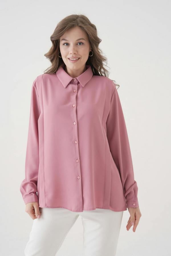 Hoxton Gal Relaxed Fit Long Sleeves Cuff Detailed Top