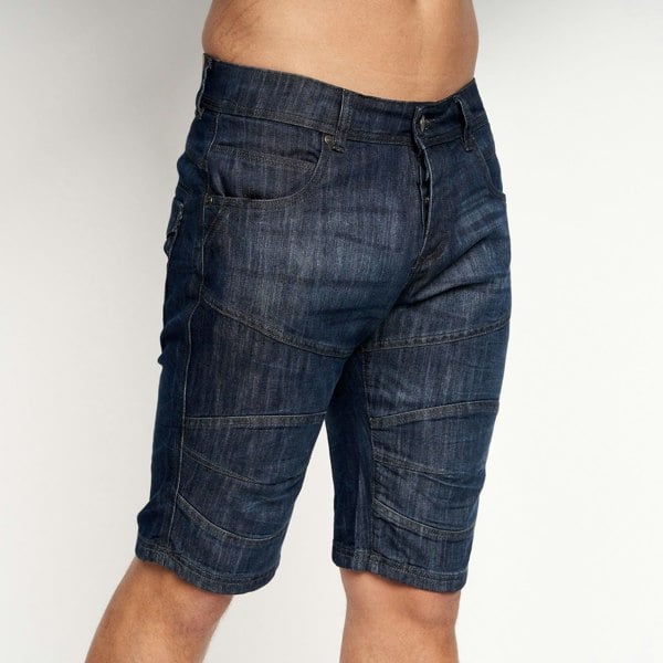 Crosshatch Winston MVE Denim Shorts Dark Wash