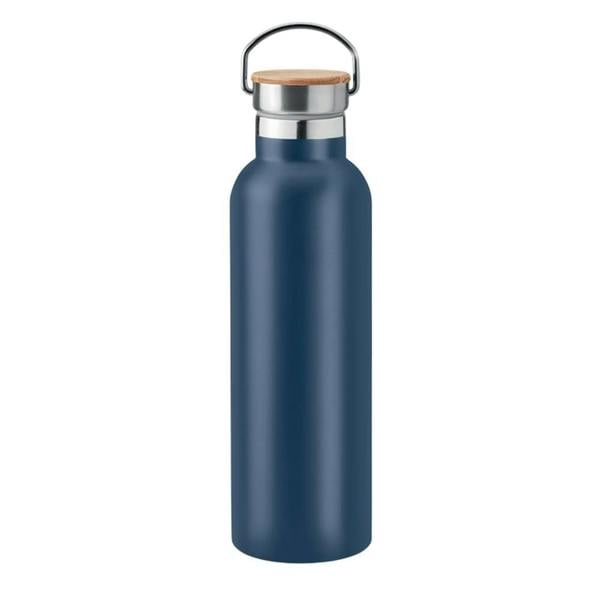 MidOcean Helsinki Medium Bamboo 750ml Flask - French Navy - 