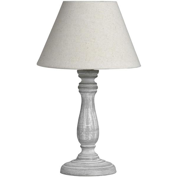 Hill Interiors Incia Table Lamp (UK Plug) - Brown/White - 