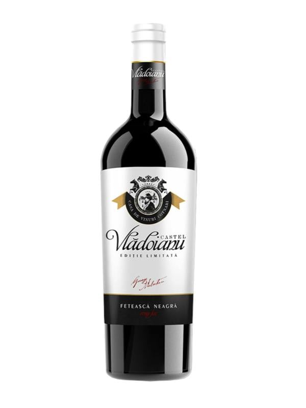 Cotnari Castel Vladoianu Feteasca Neagra Red Wine with branded glass (Limited edition)