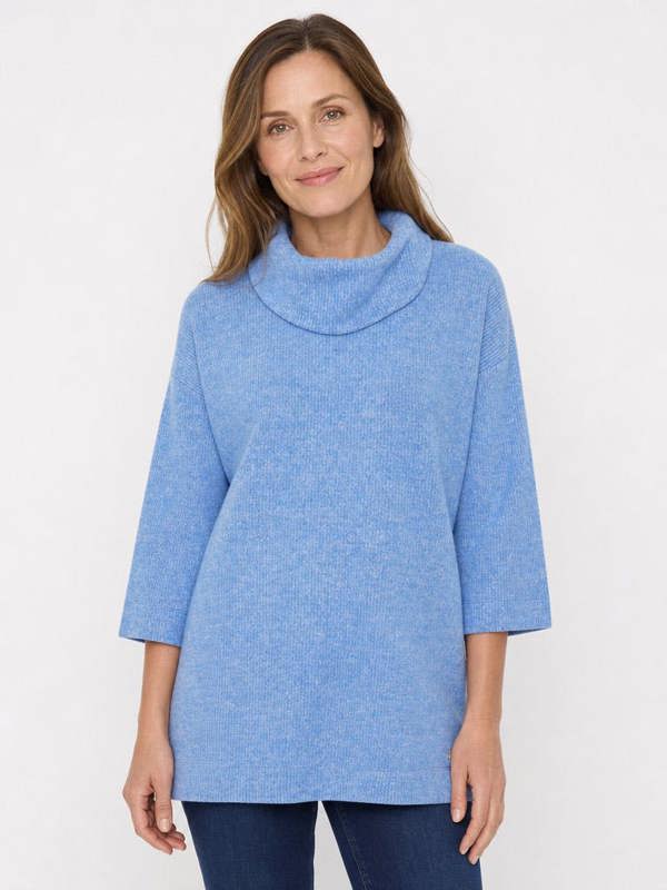 PennyPlain Cowl Tunic - Cornflower