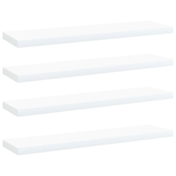 Berkfield Bookshelf Boards 4 pcs White 40x10x1.5 cm Engineered Wood