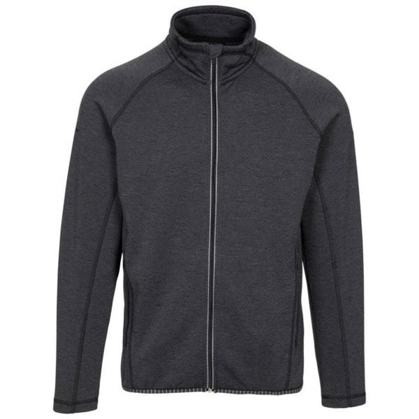 Trespass Mens Tembering Layered Long-Sleeved Active Top - Dark Grey Marl