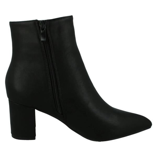 Spot On Ladies Spot On Block Heel Ankle Boots F51220