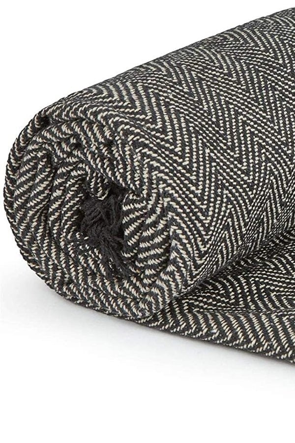 Emma Barclay Herringbone Throw Over Blanket