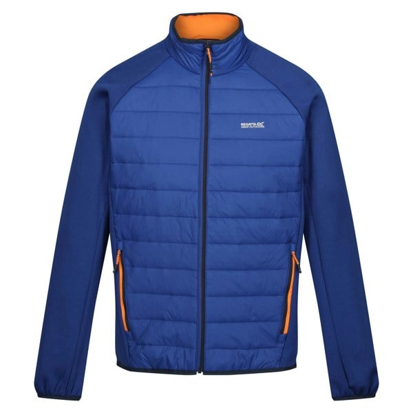 Regatta Men's Clumber IV Full Zip Hybrid Jacket - New Royal/Persimmon