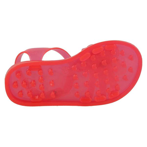 Spot On Girls Spot On Flat Strappy T Bar Flower Trim Sandal