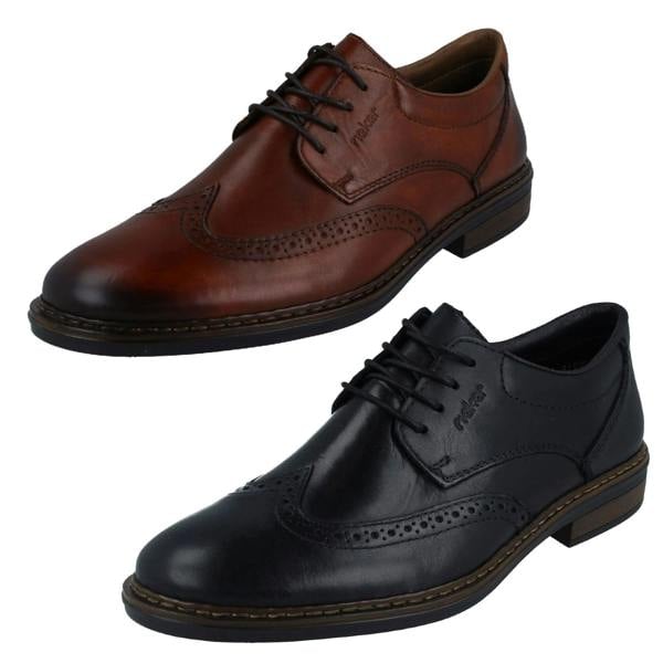 Rieker Mens Rieker Brogue Lace Up Shoes 17620