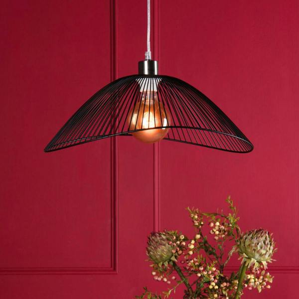 Pagazzi Lighting Rebel Small Black Ceiling Shade