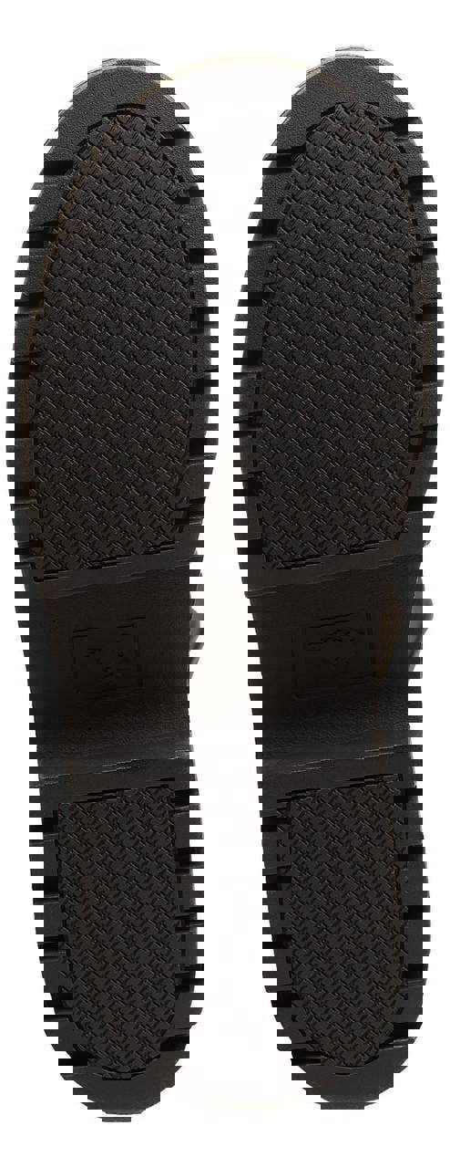 Rocket Dog Drea Womens Tall Knee High Full Zip Up Wedge Boots, sole view showing textured rubber outsole with logo and tread pattern