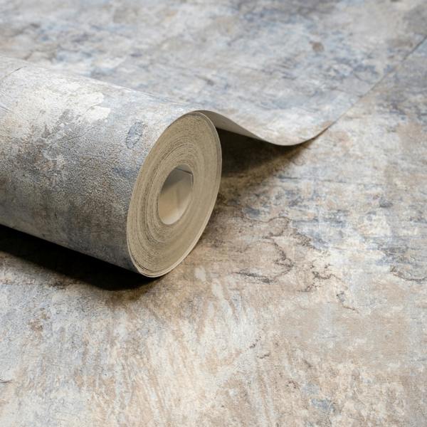 Grandeco Paul Moneypenny Grey Castello Plaster Patina Wallpaper for Grandeco