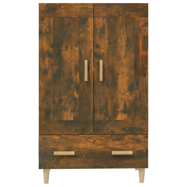 Berkfield Highboard Smoked Oak 70x31x115 cm Engineered Wood