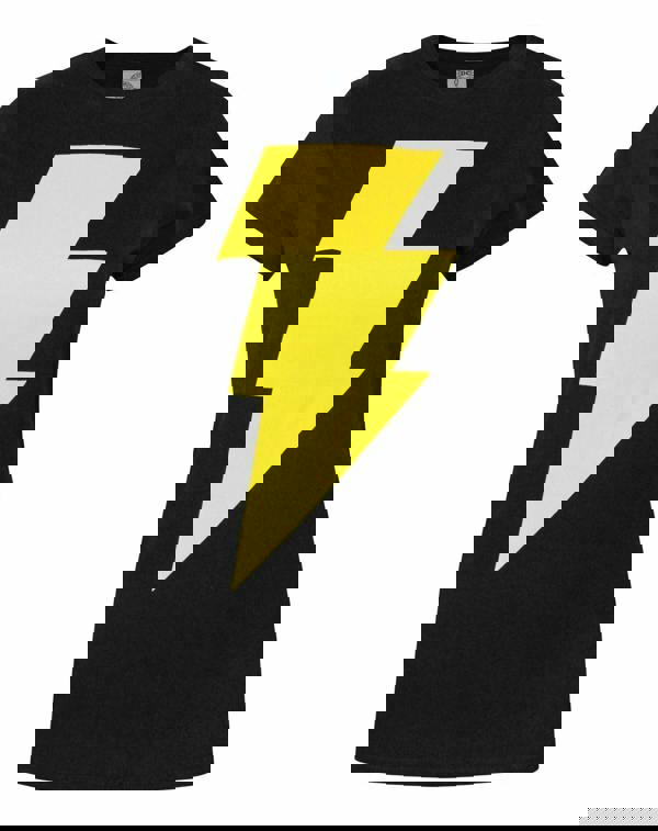 DC Comics Womens Black Black Adam Logo Short Sleeved T-Shirt