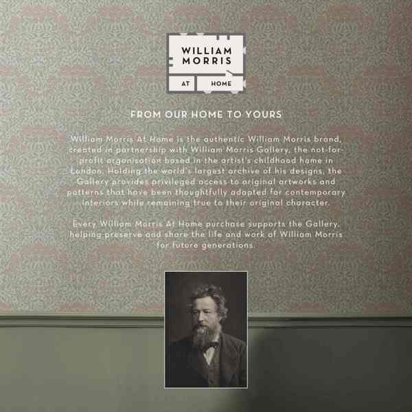 William Morris At Home Strawberry Thief Fibrous Wallpaper | Neutral