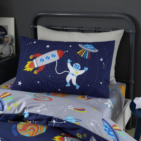 Lost in Space Blue Duvet Cover Set