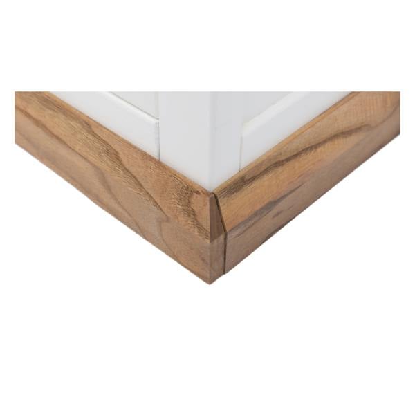 Cabinet Bits Tropea Off White 1 Drawer TV Cabinet Brass Drop Handle