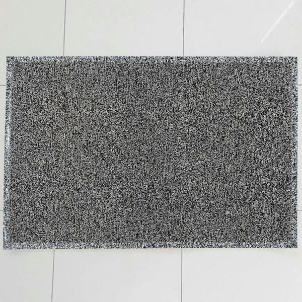 Ultralux Dirt Trapper Door Mat – Heavy Duty Non-Slip Vinyl Indoor/Outdoor Dirt Trapper Entrance Mat – Black & White Coil Mat – Multiple Sizes UTBBW