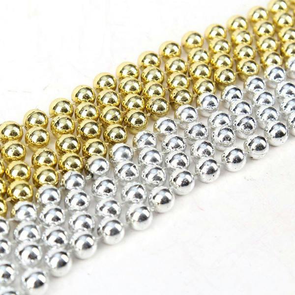 24ft Metallic Bead Garland for Christmas Trees, Home Displays and Festive Craft Decoration image 3