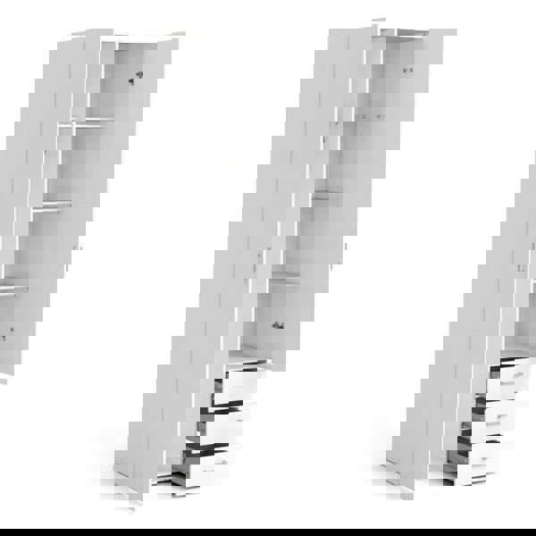 Furniture To Go Space Wardrobe - 2 Doors 3 Drawers in White 2000