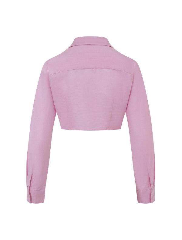 BALOU Cropped Shirt - Candy Pink