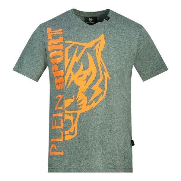 Philipp Plein Sport Plein Sport Tiger Side Logo T-Shirt - Grey