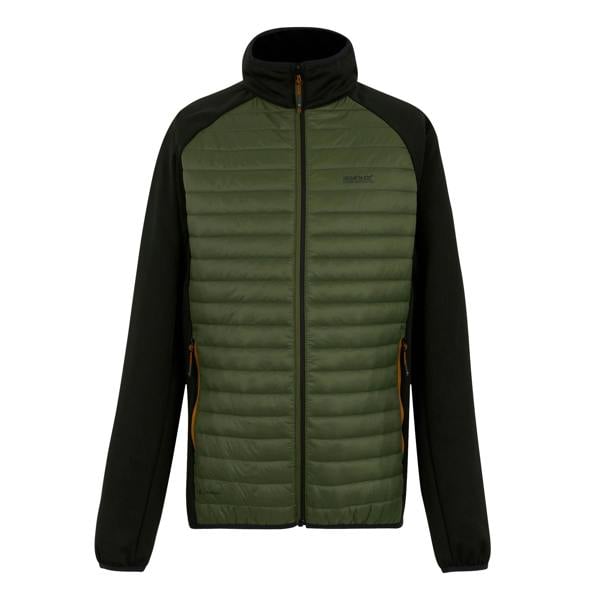 Regatta Mens Clumber Hybrid Jacket - Olive Night/Black