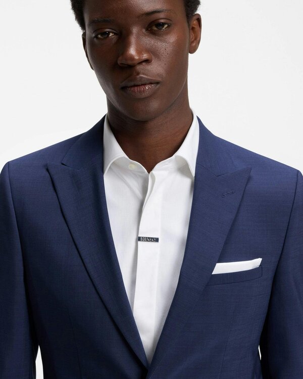 Hugo Arti Mens Extra-Slim-Fit Suit Jacket In A Wool Blend - Open Blue 498