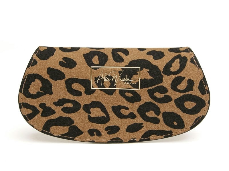 Alice Wheeler Eyeglasses Case – Textured Vegan Leather – Velvet Lined