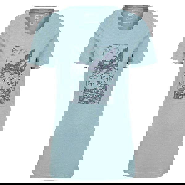 Mountain Warehouse Womens Discover St Ives Printed T-Shirt - Blue